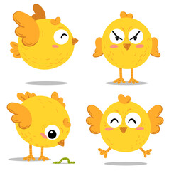 Chiken emodji vector illustration for your project
