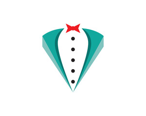 Tuxedo man logo and symbols black icons template