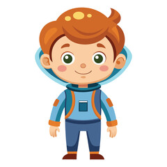 Space explorer kid
