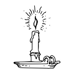 spooky Halloween candlelight icon