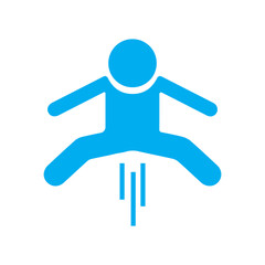 Obraz premium jumping colored icon