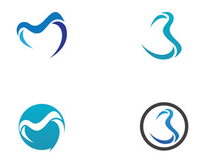 Obraz premium Dental logo Template vector illustration