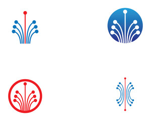 Circuit Logo Template vector