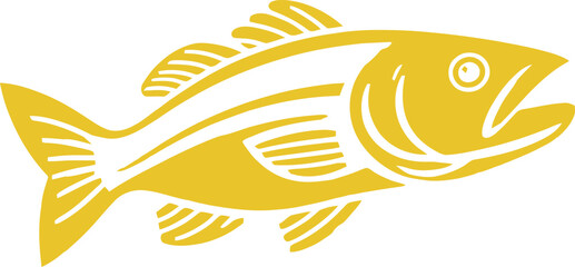 abstract,fish,yellow,minimalist,geometric,vector,digital art
