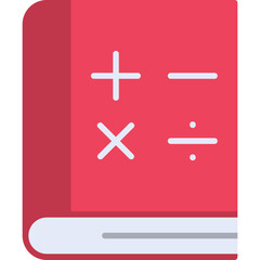Fototapeta premium Math Book Vector Icon Design