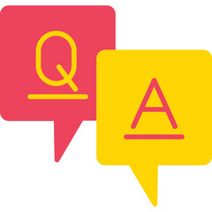 Question And Answer Vector Icon Design