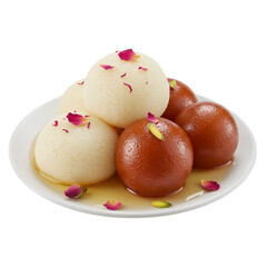 Rose-Flavored Rasgulla and Gulab Jamun with Fragrant Syrup
