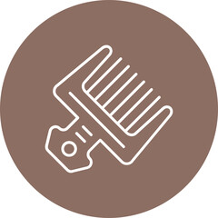 Afro comb Icon