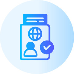 nomad visa gradient icon