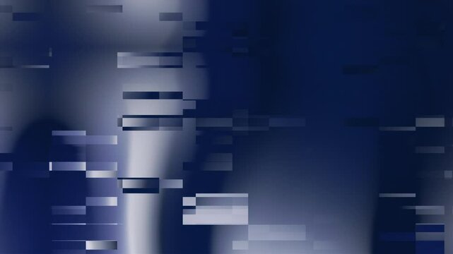 Astratto Blu Notturno con Trame Geometriche