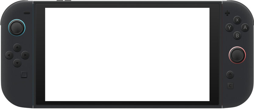 Nintendo Switch 2 Handheld Gaming Console Mockup &ndash; Modern Portable Device Display Template