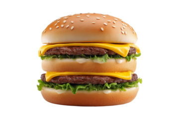 Delightful double cheeseburger