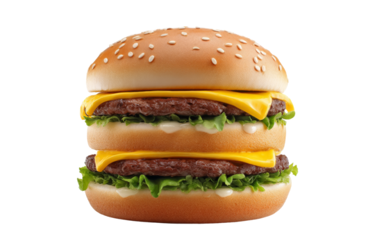 Delightful double cheeseburger