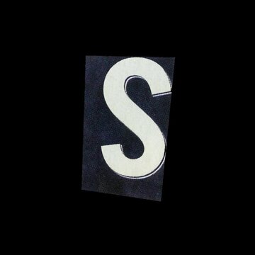 An animated magazine font featuring all the letters of the alphabet and the main punctuation and special characters, made from magazine clippings, on a transparent background for easy compositing.