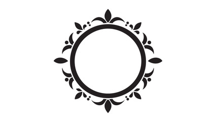 Solid Emblem Frame with Diamond Shape