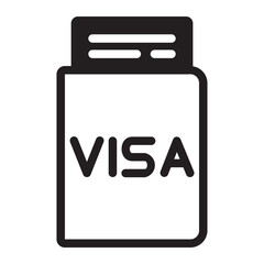 Visa glyph icon