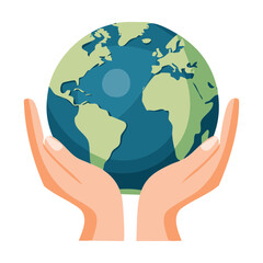 Simple Hands Embracing Our Living Planet
