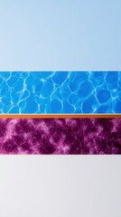 Abstract Water Texture Background: Blue and Purple Swirls
