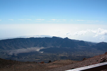 mountain landscape with clouds Tenerife
