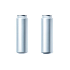 aluminum can isolated on white