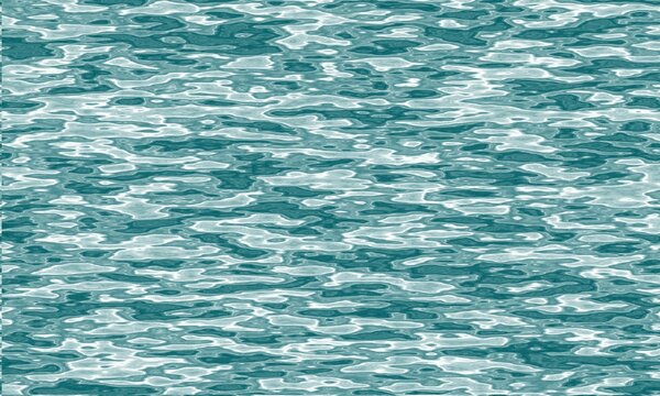 This seamless pattern captures the reflective texture of calm, teal-colored water