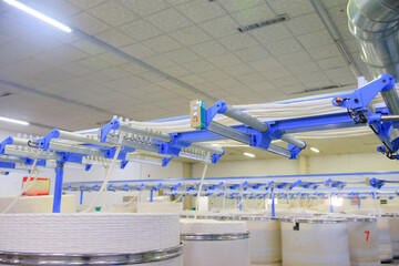 Cotton group in spinning production line factory