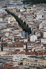 View across the rooftops of Marseille, France