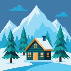 house in the mountains