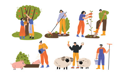 Farmers are actively engaged in a wide range of various agricultural activities and practices