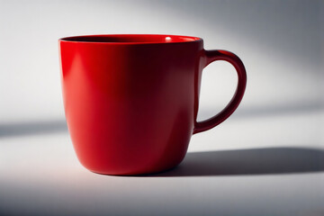 empty red cup of coffee