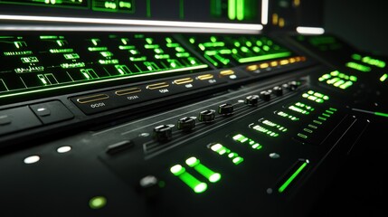 Futuristic Control Panel, Sci-Fi Technology Interface