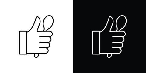 Good food icon design. simple stroke line vector icon set