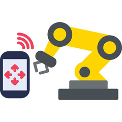 Robot Arm Vector Icon Design