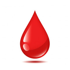 A glossy red droplet design perfect for branding logos icons and medical applications offering a clean and simple aesthetic