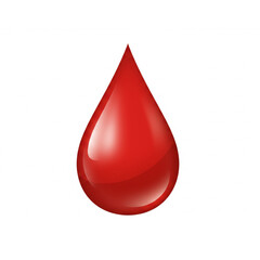Red Drop Design Element Perfect for Branding Logos and Medical Applications a Shiny Scalable Graphic