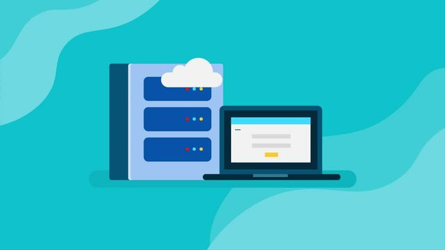 Laptop displaying login screen for a website hosted on a secured cloud server, ensuring protection from unauthorized access and data breaches.