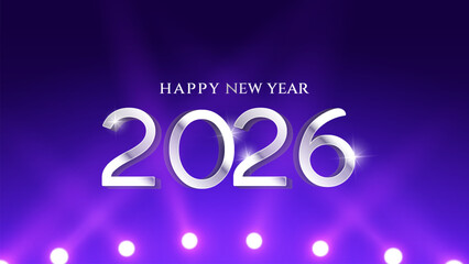3D 2026 Happy new year letters banner, 2026 Happy new year vector art and illustration. 2026 Happy new year letters banner, Happy new year vector art and illustration. 