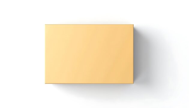 A top-down view reveals a minimalistic square block casting shadows, on a clean white backdrop.