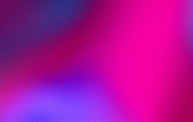 Dark purple, pink blue, gradient background, blurred neon color flow, grainy texture effect, futuristic banner design