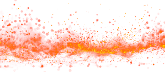Flame effect PNG. Fire sparks on transparent background. Burning red hot sparks realistic fire flames. Flying up sparks, burning fire particles with smoke texture. Realistic flame effect.