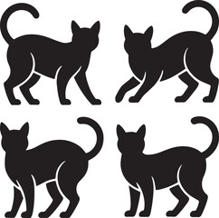 cat, feline, pet, whisker, kitten, animal, domestic, purr, fur, tail, cute, paws, meow, claw, hunter, playful, soft, agile, companion, silhouette,