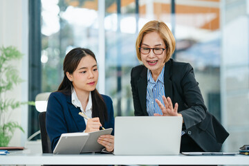 mentor teaching trainee for business skill or career development