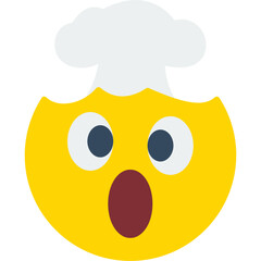 Mind Blown Vector Icon Design