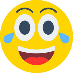 Laughing Vector Icon Design