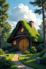little hourse in the forest