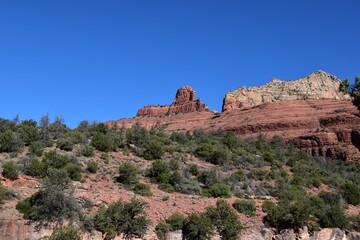 Sedona Red Rock Formations and Blue Sky