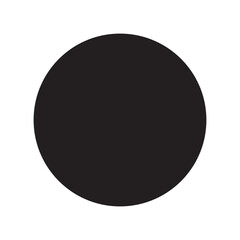 Blank circle icon vector sign and symbol isolated on white background, Blank circle logo concept 