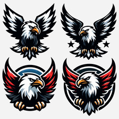 Obraz premium An eagle logo with the word alcazar on it