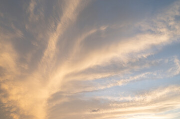 Beautiful vibes and sky with cloud in the morning. Good weather day