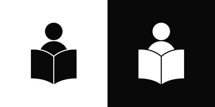 Book open reader icon Vector scalable graphics